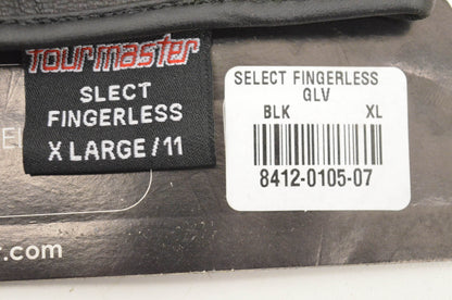 Tourmaster 8412-0105-07 Select Fingerless Xlarge Gloves NOS