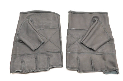 First Classics FI-160 GL, FI-160GL Fingerless 3X Black Motorcycle Gloves NOS