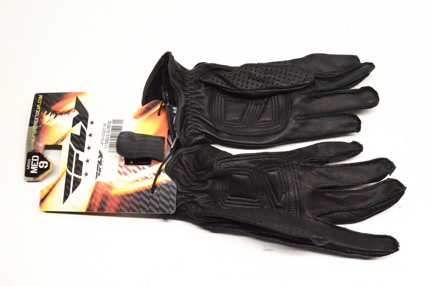 Fly 476-0020 Rumble Perforated Medium Black Gloves NOS