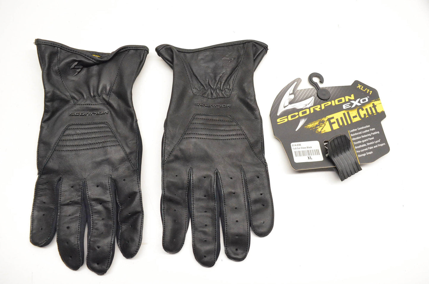 Scorpion G14-036 Exo Full Cut XLarge Black Gloves NOS