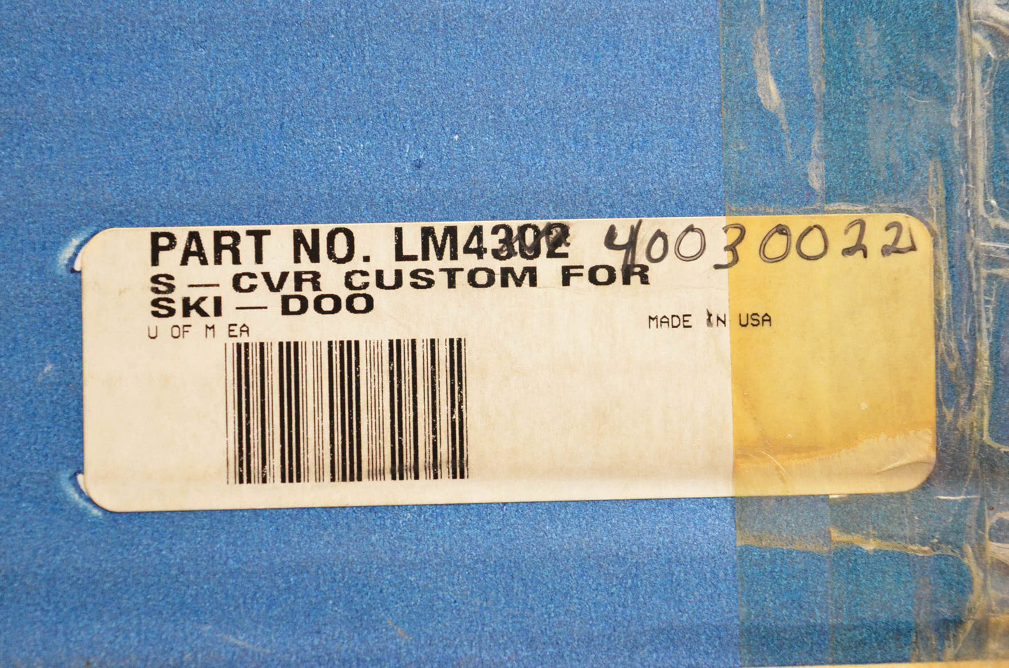 Parts Unlimited LM4302, 40030022 Snowmobile Cover NOS