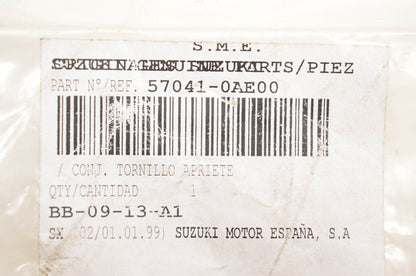 New OEM Suzuki 57041-0AE00 Cable Adjusting Screw NOS