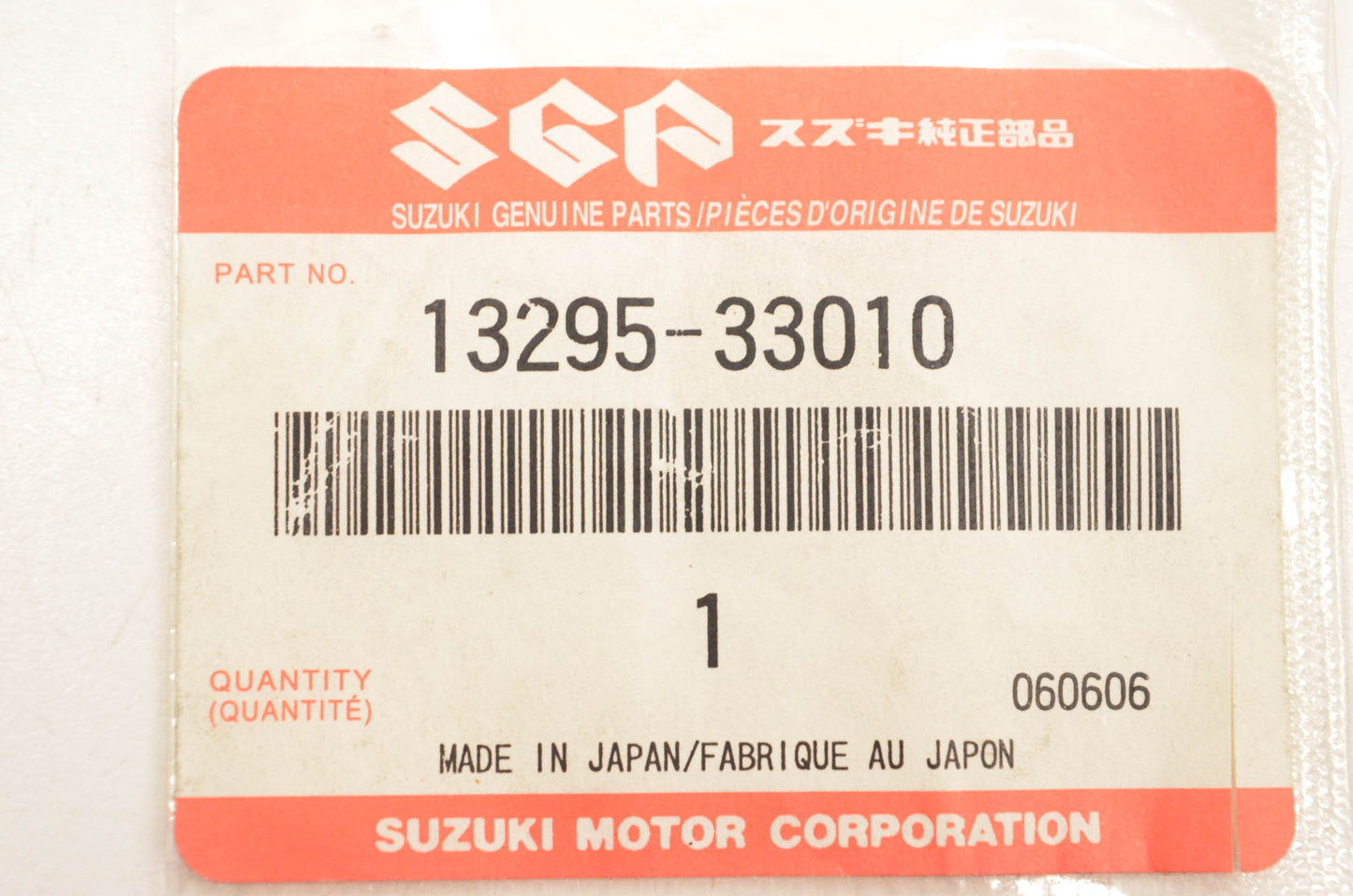 New OEM Suzuki 13295-33010 O Ring NOS