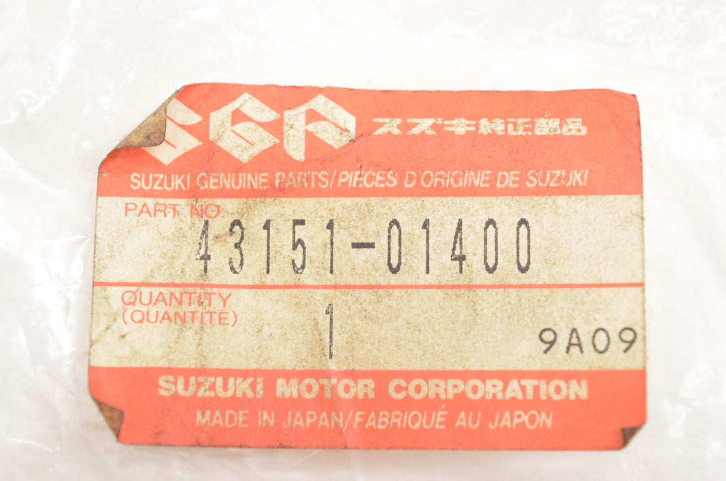 New OEM Suzuki 43151-01400 Rubber Gear Shift Pad NOS