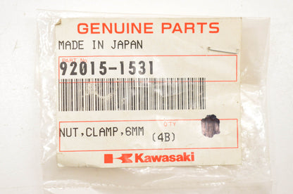 New OEM Kawasaki 92015-1531 Clamp Nut 6mm NOS