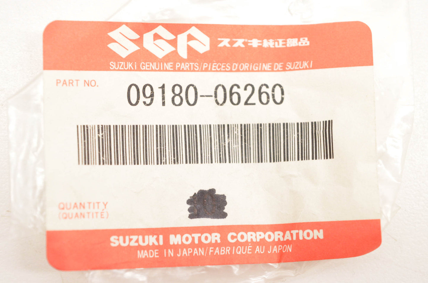 New OEM Suzuki 09180-06260 Spacer NOS