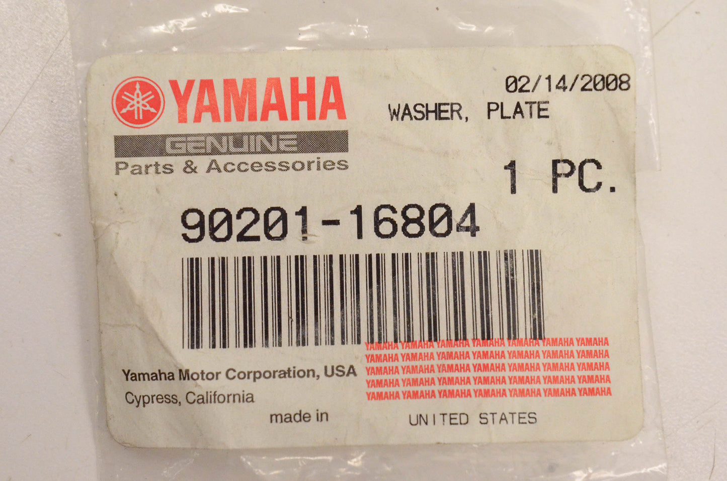 New OEM Kawasaki 90201-16804 Plate Washer NOS