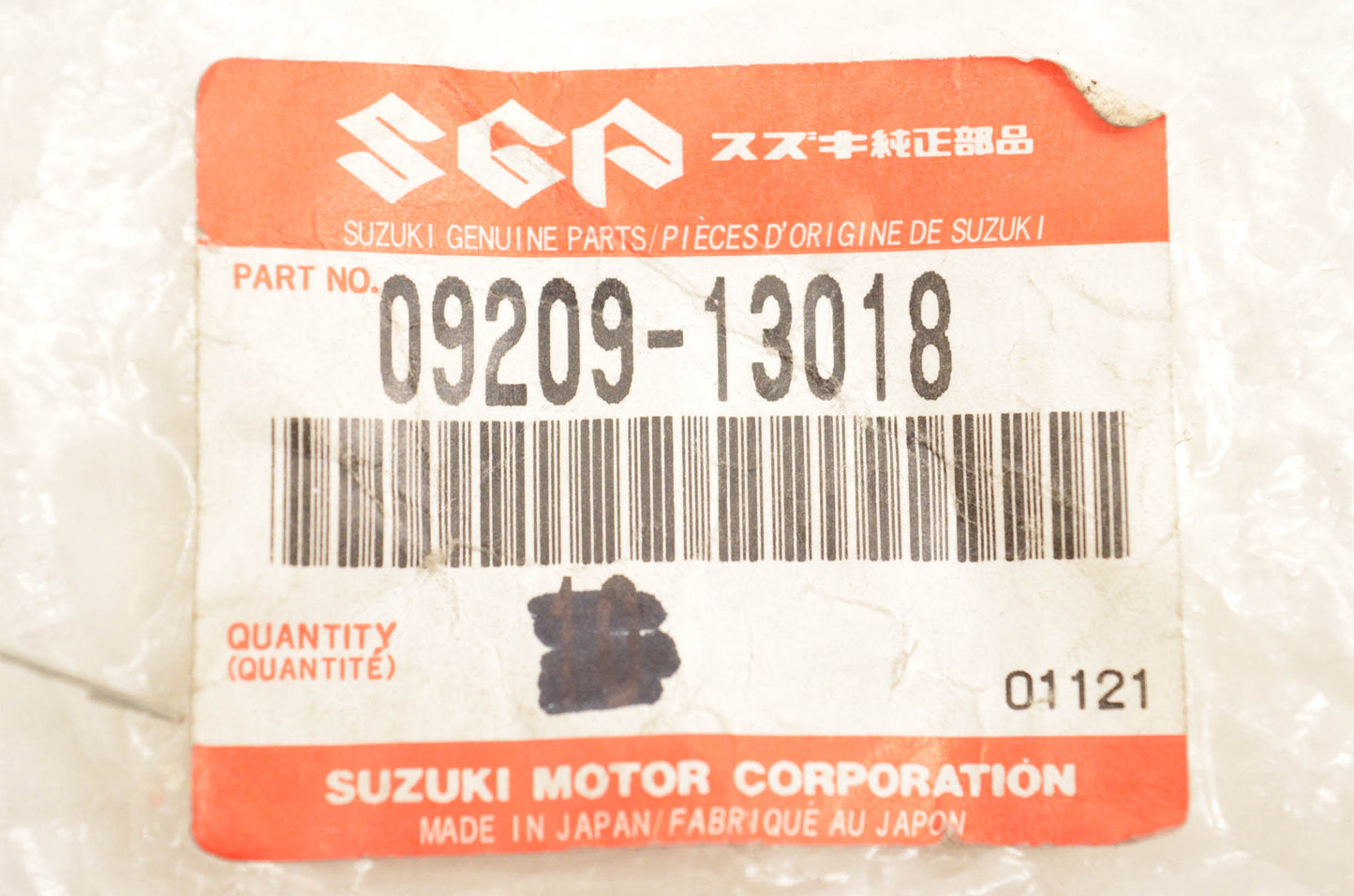 New OEM Suzuki 09209-13018 Pin NOS