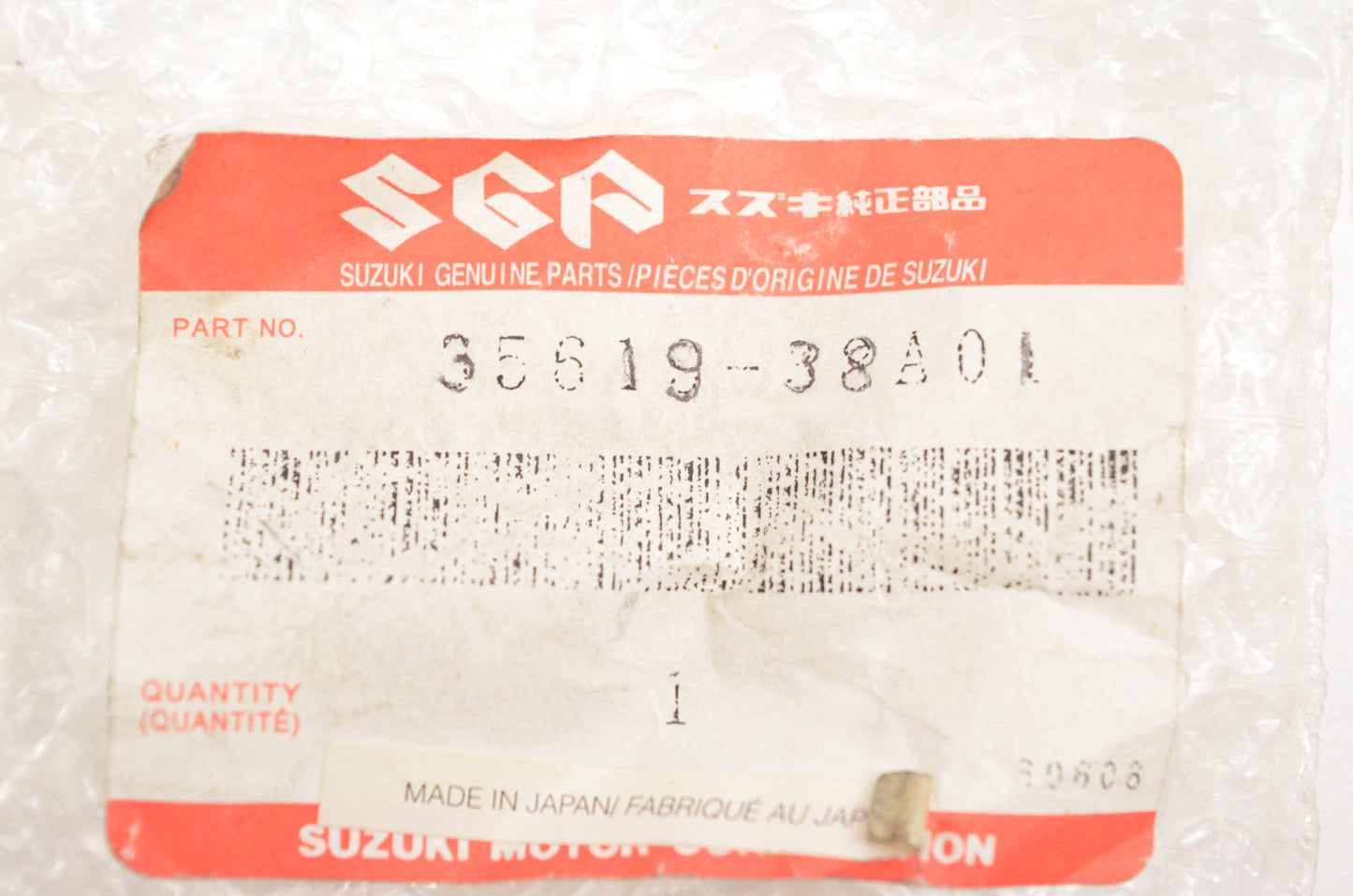New OEM Suzuki 35619-38A01 Turn Signal Stem Stay NOS
