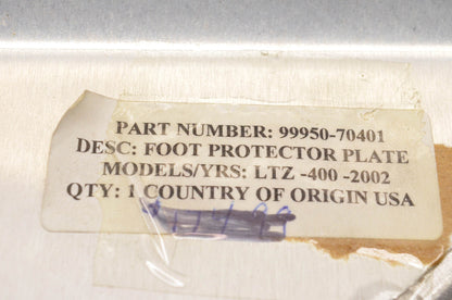 New OEM Suzuki 99950-70401-001 Foot Protector Plate Kit NOS