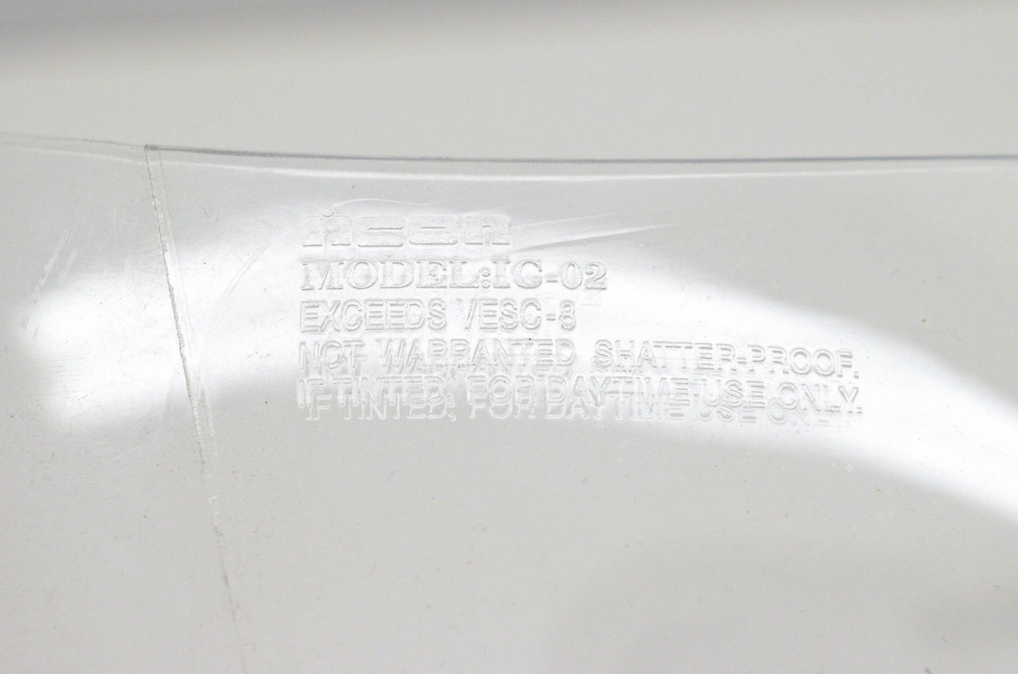 Icon IC-02 Clear Proshield NOS
