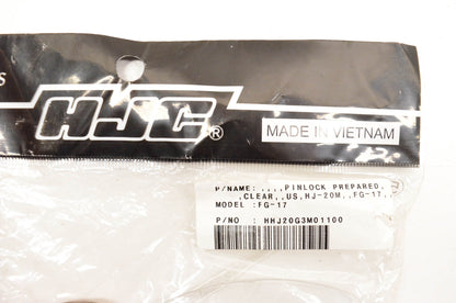 HJC HHJ20G3M01100 FG-17 Clear Shield NOS