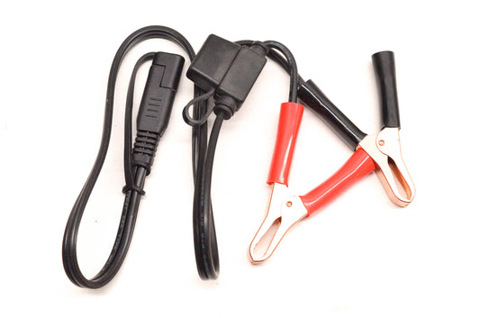 Aftermarket 2 Pin Battery Charging Cable With 7.5A Inline Fuse NOS