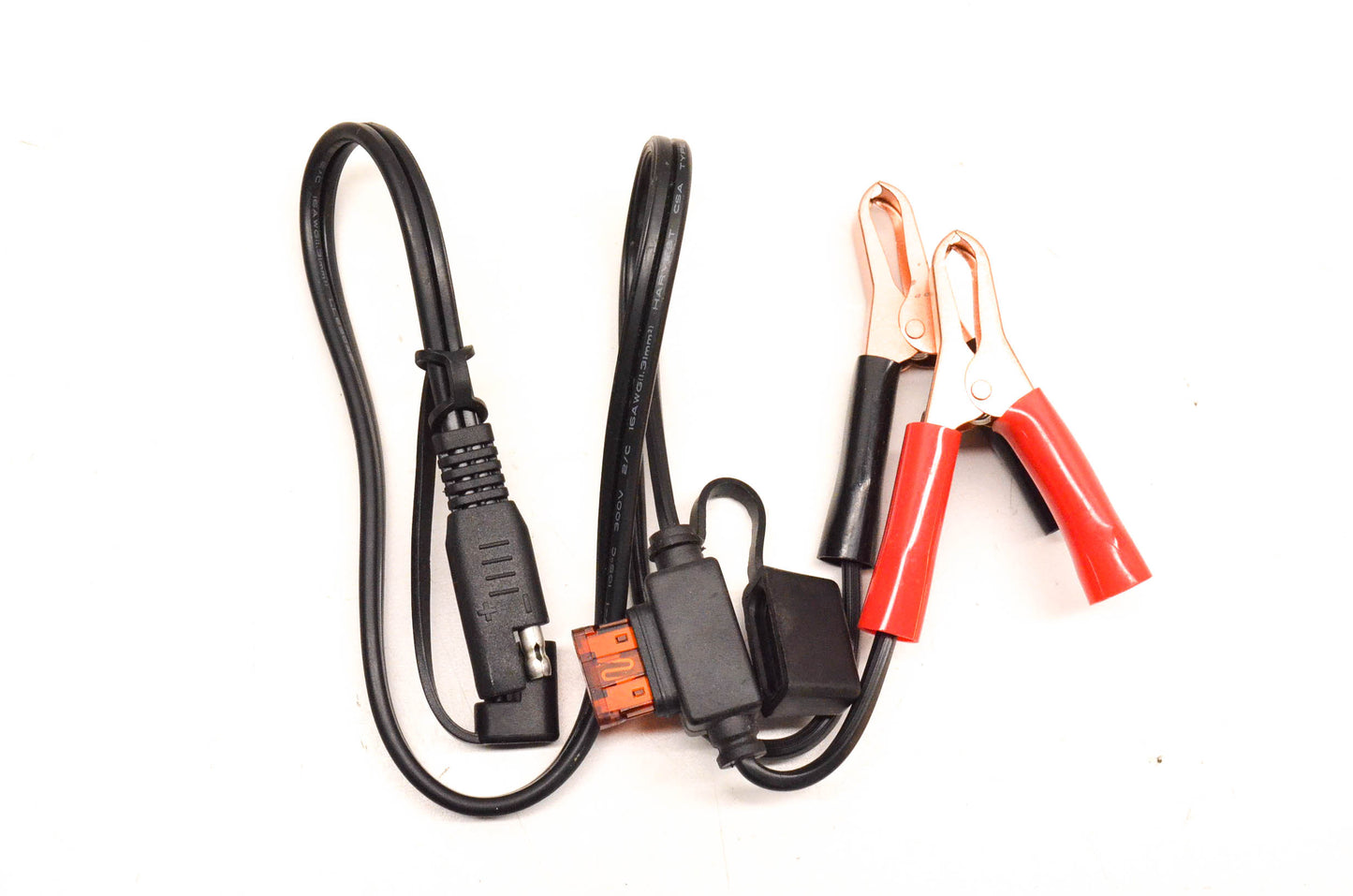 Aftermarket 2 Pin Battery Charging Cable With 7.5A Inline Fuse NOS