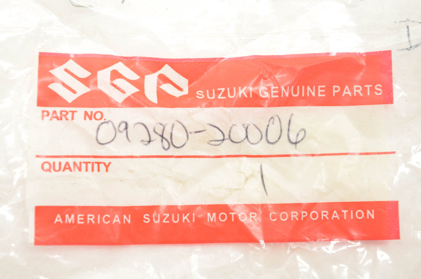 New OEM Suzuki 09280-20006 O Ring NOS