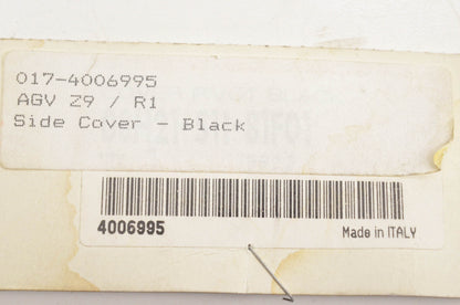 AGV 017-4006995, 4006995 Black Visor Side Cover Kit NOS