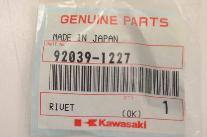 New OEM Kawasaki 92039-1227 Rivet NOS