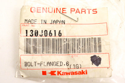 New OEM Kawasaki 130J0616 Flange Bolts Qty 2 NOS