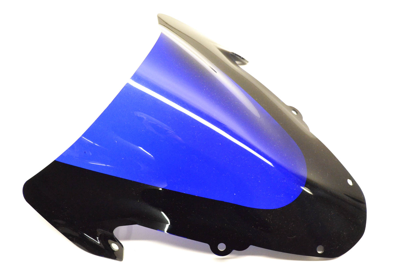 Aftermarket Double Bubble Blue And Black Windscreen NOS