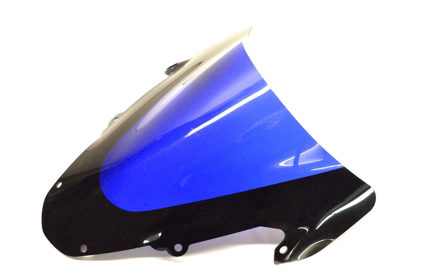Aftermarket Double Bubble Blue And Black Windscreen NOS