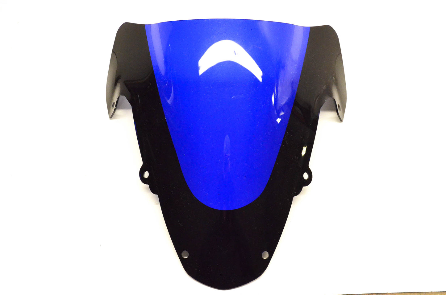 Aftermarket Double Bubble Blue And Black Windscreen NOS