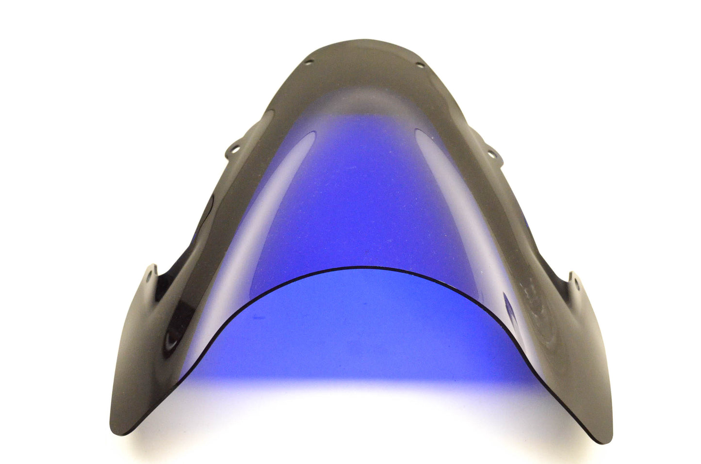 Aftermarket Double Bubble Blue And Black Windscreen NOS