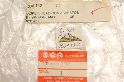 New OEM Suzuki 11141-92590, 3004-132 Gasket NOS