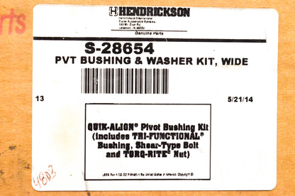 Hendrickson S-28654 Tri Functional Pivot Bushing Kit NOS