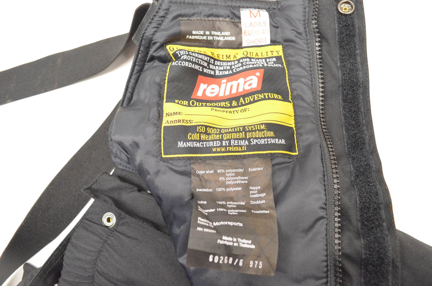 Reima 60268/6 975 Ladies Snow pants Black Medium NOS