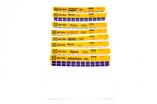Ski Doo 480115901, 4801156-01, 480115701 1982 Microfiche Lot Of 7