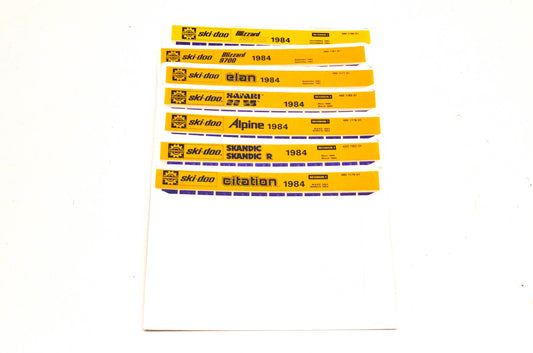 Ski Doo 480117901, 480117801, 480118101 1984 Microfiche Lot Of 7