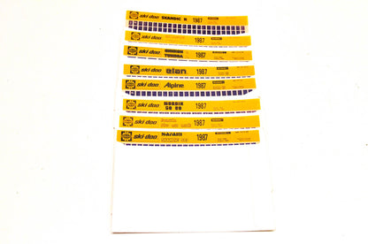 Ski Doo 48012150001, 480121402, 480121302 1987 Microfiche Lot Of 8