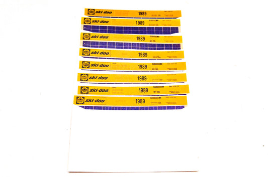 Ski Doo 480124303, 480123401, 480123703 1989 Microfiche Lot Of 8
