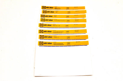 Ski Doo 480127602, 480127801, 480127301 1992 Microfiche Lot Of 8