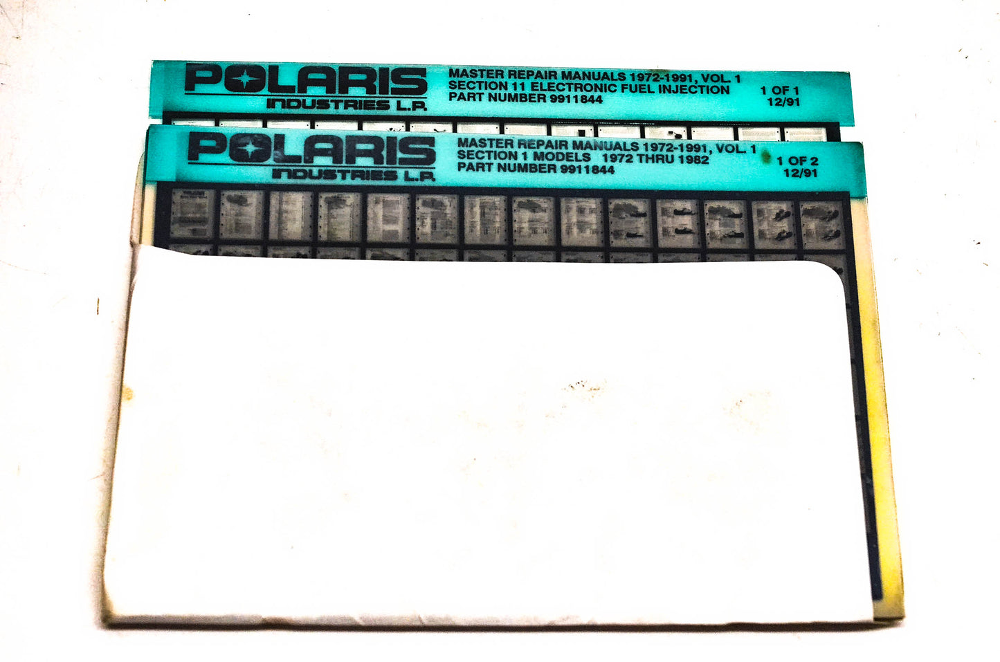 OEM Polaris 9911844 1972-1991 Master Repair Manuals Volume 1 Microfiche