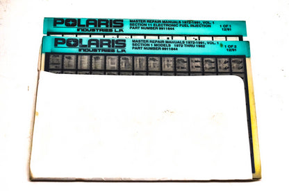 OEM Polaris 9911844 1972-1991 Master Repair Manuals Volume 1 Microfiche