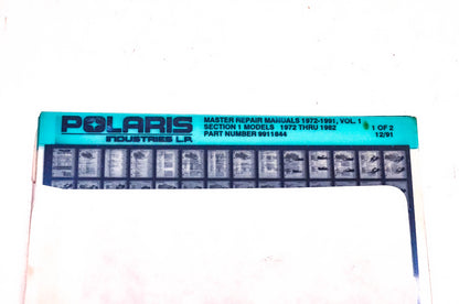 OEM Polaris 9911844 1972-1991 Master Repair Manuals Volume 1 Microfiche