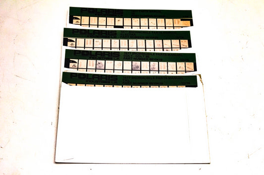 OEM Polaris 1977 Snowmobile Parts Manual Microfiche Lot Of 4
