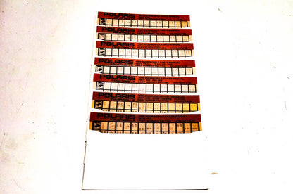 OEM Polaris 1990 Snowmobile Parts Manual Microfiche Lot Of 7