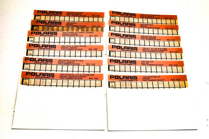 OEM Polaris 1993 Snowmobile Parts Manual Microfiche Lot Of 12