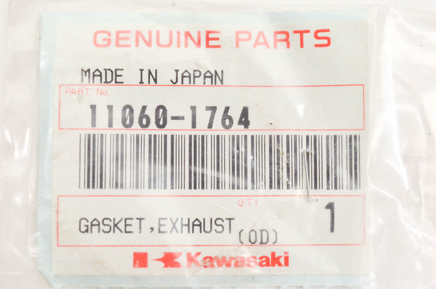 New OEM Kawasaki 11060-1764 Exhaust Pipe Gasket NOS