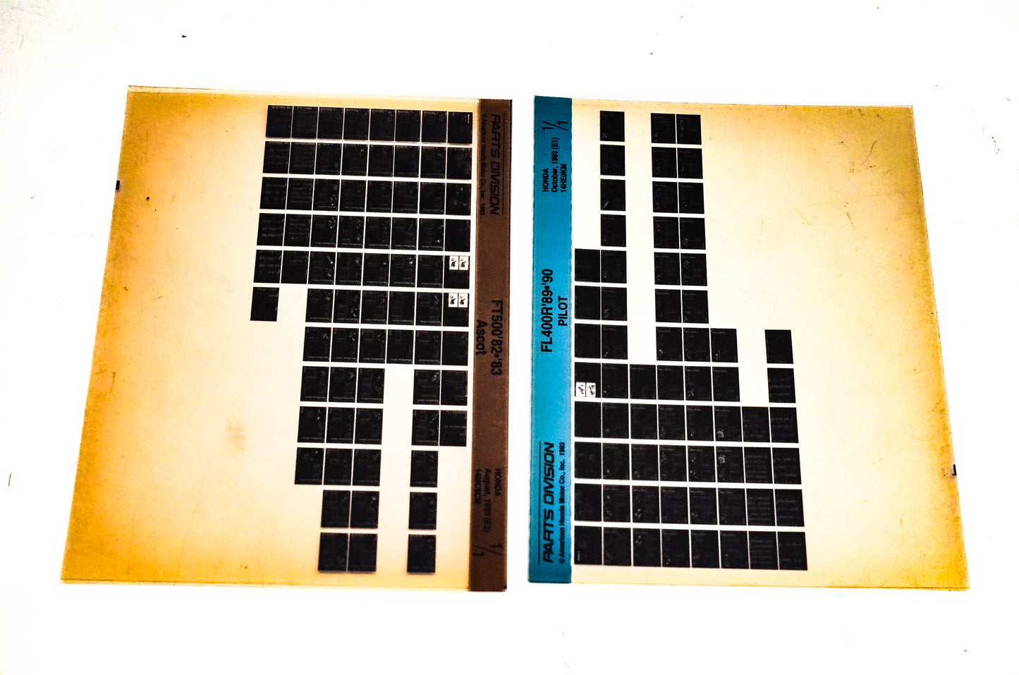 OEM Honda 14MC8CM FL400R FT500 Microfiche Lot Of 2