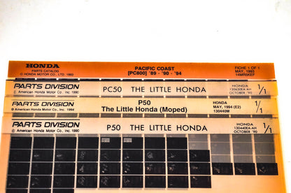 OEM Honda 14MR5KEF PC50 P50 PC800 Microfiche Lot Of 4