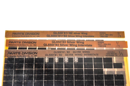 OEM Honda Silver Wing GL500 I GL650 I Microfiche Lot Of 3