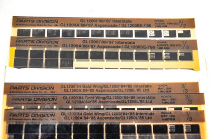 OEM Honda 14MG9EM Gold Wing GL1200/I/A/L Microfiche Lot Of 2