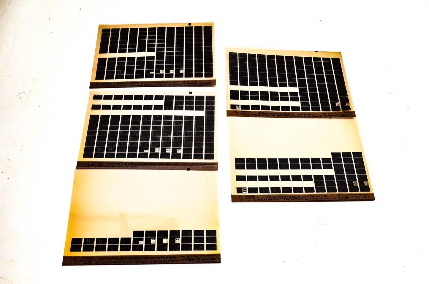 OEM Honda 14MAFRM Gold Wing GL1500 SE/A/I/ Microfiche Lot Of 5