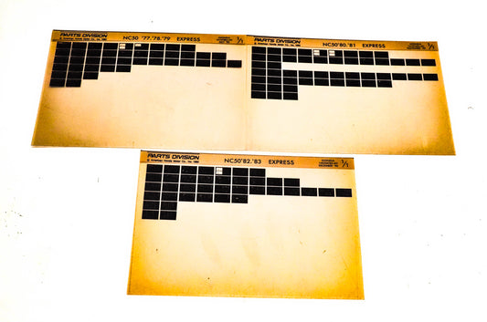 OEM Honda NC50 Express 1977-83 Microfiche Lot Of 3