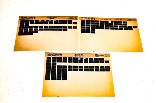 OEM Honda 14163ZEA-AH NA50 NB50 M Microfiche Lot Of 3