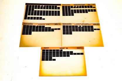 OEM Honda NU50 NQ50/D NN50MD NT650 NS50F Microfiche Lot Of 5