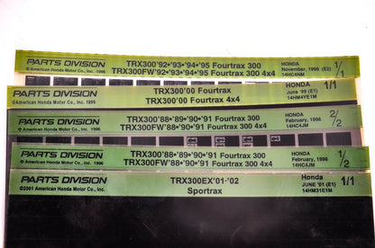 OEM Honda 14HM31E1M TRX300/EX/FW Microfiche Lot Of 5